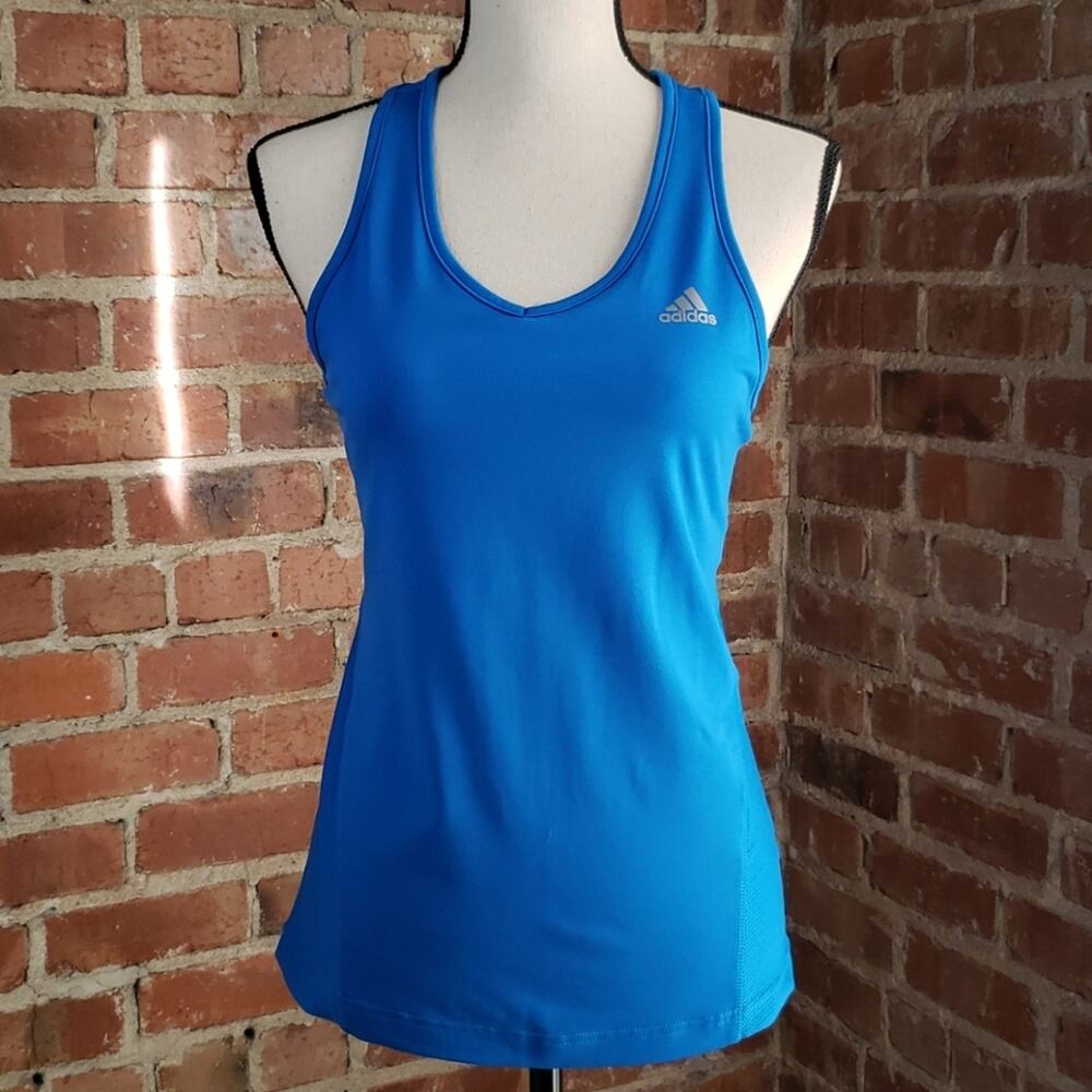 Adidas womens sports tank with soft bra size M